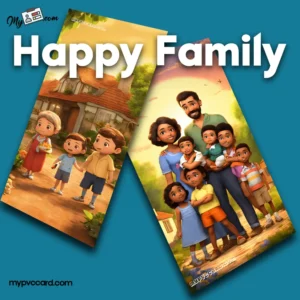 family photo print on pvc cards