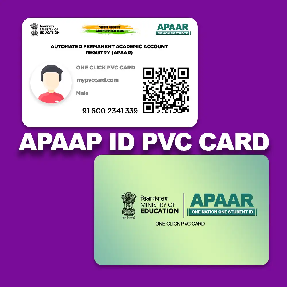 apaar id, abc id pvc card printing